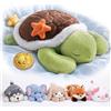 Mewaii peluche gigante a forma di tartaruga con peso da 1,6 kg | Morbido e rassicurante, regalo tartaruga, peluche gigante con peso per bambini e adulti