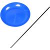 Yardwe Piatto da Giocoliere Blu in Plastica con Bastone, 1 Pezzo | Bilanciamento di Precisione, Portatile e Leggero, per Artisti di Strada e Performer Circensi
