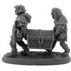 REAPER 1 x HENCHMEN: HENCHMEN AND CHEST - Reaper Miniature Bones USA Dungeon Dwellers - tabletop figurine role playing game jeux de role - 7113