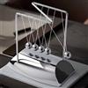 JIAMIAN Culla Newton a Forma Di z, 5 Sfere In Metallo, Classic Newton Cradle Balance Balls a Pendolo Dimostrano Le Leggi Di Newton, Fisica Scienza Ornamenti a Pendolo