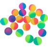 XIASHENG 20 Pezzi 25 mm Palla Rimbalzante,Bicolore Palline di Gomma Satinate | Palline Elastiche Colorate Colori Casuali,Colorata Palline Rimbalzanti per Feste di Compleanno e Premi Regali