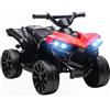 AIYAPLAY ATV Quad Elettrico per Bambini 18-56 Mesi 6V con Fari LED, Rosso