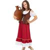 Funidelia | Costume da locandiera medievale classico per bambina Medievale, Medioevo, Contadino - Costume per bambini e accessori per Feste, Carnevale e Halloween - Marroni