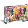 Clementoni - 27268 - Supercolor Puzzle - Trolls 3-104 Pezzi - Puzzle Bambini 6 Anni, Puzzle Cartoni Animati - Made In Italy