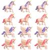 RICUHJIAJU 12 Pezzi Statuetta Unicorno, Decorazioni Torta Unicorni per Feste | Carino Topper Torta Unicorno Piccole Statue Decorative per Dolci Feste e Regali