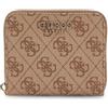 GUESS Donna Portafoglio Zip Around Laurel Ii Slg Small Zip Around Beige