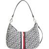 Tommy Hilfiger Borsa a tracolla da donna Th Jacquard Ess AW0AW19331 Borsa a tracolla, BLU, Taglia unica