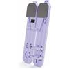 Folpus Abdominal Tavola per Allenamento Scorrevole Attrezzo Addominali Macchina Core Ritorno Automatico Design Salvaspazio con possibilità di Elastici E, Viola, Viola, con Corda di Resistenza