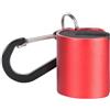 Drawup Supporto a clip per canna da pesca in lega di alluminio con due fori per una ritenzione affidabile della canna da pesca in ambienti interni ed esterni (rosso)
