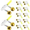 HAKIDZEL 12 Pezzi Allarme LED per Asta da Pesca con Campanelli, Verde, 1 Pz