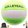 XEERUN Pallone da pallavolo ufficiale, misura 5, pallavolo da spiaggia, impermeabile, con pompa, borsa a rete, ago per aria, per interni ed esterni, piscina, spiaggia, palestra, palestre sportive