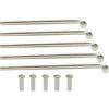 GMZQSN Set di 5 raggi per bicicletta in acciaio inox da 12 G, 54-295 mm, con nippli - raggi J Bend argento MTB strumento di riparazione per mountain bike (12G 200 mm)