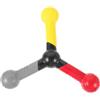 Toyvian Bastoncino Allenamento Coordinazione Occhio-mano per Riflessi e Reattività | Design ad Arco Impugnatura Testurizzata, Plastica Leggera, Uso in Campo e Classe, 1 Pezzo
