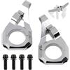 Drhomeam Attacco diretto per manubrio da 31,8 mm, 2 pezzi | CNC 6061 Lega di Alluminio Leggero Split Design 35mm Rise per Dual Crown Forks DH Mountain Bike