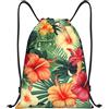 Anceky Zaino con coulisse, borsa da palestra con coulisse, molti fiori, borsa da nuoto per uomo e donna