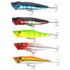 Generic 5 Esche Popper Superficie, 9 cm 12,5 g, Artificiali Rigidi con Occhi 3D