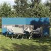 Augerlite Paravento da campeggio, blu, impermeabile, pieghevole e portatile, con robusto picchetto in metallo, ideale per spiaggia, all'aperto, campeggio, barbecue, falò e privacy