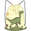 Anceky Zaino con coulisse, borsa da palestra con coulisse, borsa da nuoto a forma di dinosauro per uomo e donna