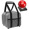 Generisch Borsa singola da bowling, organizer per attrezzature sportive | Borsa singola da bowling per giocatori di bowling, giocatori di torneo, donne, uomini, principianti, professionisti, atleti