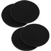 INOOMP 2 Paia Dischi Scorrevoli per Pilates in Pp Nero, Doppio Set Resistenza Stabile e Design Pieghevole, per Allenamento a Casa in Ufficio