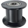 Drawup Puleggia guida di ricambio diametro 44,8 mm per vogatori cuscinetto ruota in plastica silenziosa Glide Fitness Gear