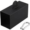 Drawup Steel Block Trainer con fibbia per sistemi di puleggia, per allenare gli avambracci, per allenare la forza delle dita e il condizionamento in palestra, 8 x 6 cm, quadrato