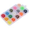 Drawup Filo per legare mosche in 25 colori per bobine flash, per mosche secche, ninfe, stelle filanti, kit per la realizzazione di esche (15 colori)
