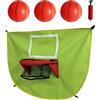 Generico Trampoline Basketball Hoop - Backboard Set, Easy Assemble | Backyard Access | 87x67cm Size | Trampoline Basketball Hoop Set | Includes Pump And 3 Balls, Triangular Support For Garden, Park, Indoor