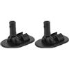 Gdfnmogo Supporto per baldacchino in ABS per gommoni da 15 mm | Base robusta, nessuna perforazione necessaria, resistente alle intemperie, supporta pali parasole, facile installazione (2