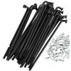 GMJBNS Kit per bicicletta Spoke 12 G, 69 - 141 mm, 36 pezzi, nero in acciaio al carbonio con tappi per scooter Mini Bike Folding Bike(12 G-82 mm-36 pezzi)