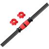 Kdjuope Maniglia per Bilanciere con Filettatura, Bilanciere Singolo, Sollevamento Pesi con Dadi, Manubri, Set per Sport, Allenamento, Accessori, 55 cm