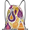 Anceky Borsa con coulisse, leggera, piccola, per palestra, per donne, con molti modelli colorati, zaino da calcio per viaggi sportivi