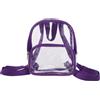Toyvian Zaino Trasparente Mini Pvc, Zainetto Trasparente, Leggero e Facile da Portare, Shopping e Sport All'aperto, Porpora