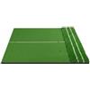 MFMEXUL Tappetino da Allenamento Golf Tappeto Pratica Swing Base EVA Sintetica Simulata Antiscivolo con Fori per Tee Montaggio Rapido Adatto per Casa Giardino Ufficio, 117-150cm, Pp+Erba Alta
