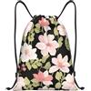 Anceky Zaino con coulisse, borsa da palestra con coulisse, fiori colorati, borsa da nuoto per uomo e donna