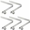 SEIWEI 5 moschettoni a bottone singolo da 7 x 7 mm con perla massiccia per kayak e tende
