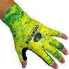 OUTWATER WATER GUERILLA SPIRIT Outwater, Shaka Mahi Mahi - Guanti tecnici per pesca e sport acquatici - protezione UV UPF50+ - Spandex Traspirante - Palmo in pelle microfibra Grip silicone 3D