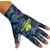 OUTWATER WATER GUERILLA SPIRIT OUTWATER Shaka Black Snake - Guanti tecnici per pesca e sport acquatici - protezione UV UPF50+ - Spandex traspirante - Palmo in microfibra Grip silicone 3D