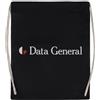 Newtee Data General Borsa da Palestra Nera in Cotone Riutilizzabile con Coulisse Black Gym Bag Cotton Reusable Drawstring Sport Bag