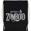 Newtee Project Zomboid Borsa da Palestra Nera in Cotone Riutilizzabile con Coulisse Black Gym Bag Cotton Reusable Drawstring Sport Bag