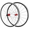 CHUOZI Set di ruote per bici 700C, cerchioni fissi da strada rimovibili, raggi freno C/V (anteriori) 20, (posteriori), capacità di carico 300 kg / 661 lbs, con leve a sgancio rapido