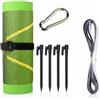 Hailong Ming Tappetino da Golf Composito, Struttura composita, Tappetino per pratica, Miglioramento colpi, Tappetino da golf con 4 picchetti, 1 moschettone e 1 fascia con gancio a strappo