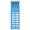 Drawup Porta lenza a molla in plastica per canne fino a 27,9 cm, organizer per attrezzatura da pesca in barca, mare, carpa, rosso, giallo, blu, verde