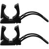SUPVOX 2 Pezzi Supporto da Kayak Cinghia a Sgancio Rapido, Nero | Base Multi Foro, Gomma Rotonda, Installazione Rapida Mano, per Pesca e Navigazione