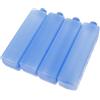 Abaodam Confezioni da 4 Pezzi Cooler Packs Riutilizzabili per Ghiacciaia, con Coperchio, Blu, Mantiene Gli Oggetti Freddi, per Coolers