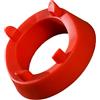 ECMQS Stabilizzatore per palla da basket, in plastica, rosso | Espositore per palloni da calcio, in plastica, con base, supporto per pallacanestro
