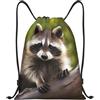 Anceky Zaino con coulisse, borsa da palestra con coulisse, adorabile borsa da nuoto con animali per uomo e donna