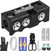 Generic Kit di riparazione per stecca da biliardo 11 in 1, strumento per modellare la punta della stecca da biliardo con parti di taglio e levigatura, forbici, adesivo, nastro, guanto, portatile, per una