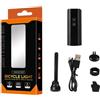 SheerFaring Luce Anteriore Bici Lampada Bicicletta Faro LED Faretto Ciclismo Telaio in Lega di Alluminio Ricaricabile USB C Batteria Grande Ipx6 Montaggio E