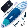 GLADIATOR INFLATABLE ONE Tavola SUP gonfiabile Allround & Touring 329-384 cm | Inflatable Stand Up Paddle Board fino a 230-270 kg | Light-Tech | Ultra stabile per famiglie, relax, yoga e Touring